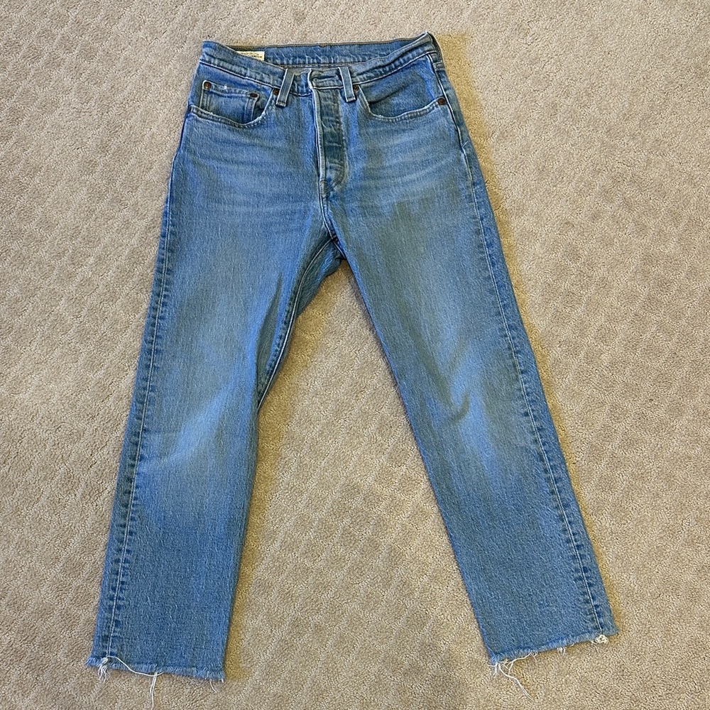 Levi's Blue Straight Leg Women's Jeans 501